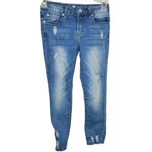 7FAM jeans Josefina distressed skinny‎ boyfriend childrens blue 8